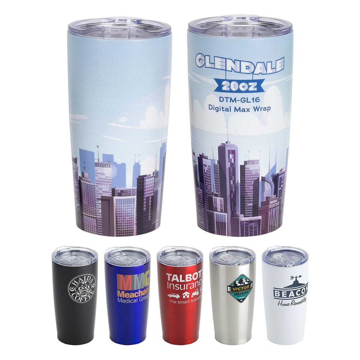 Custom 20oz Glendale Stainless Steel Tumbler