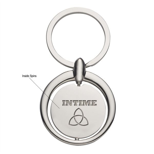 Branded Circular Metal Key Tag