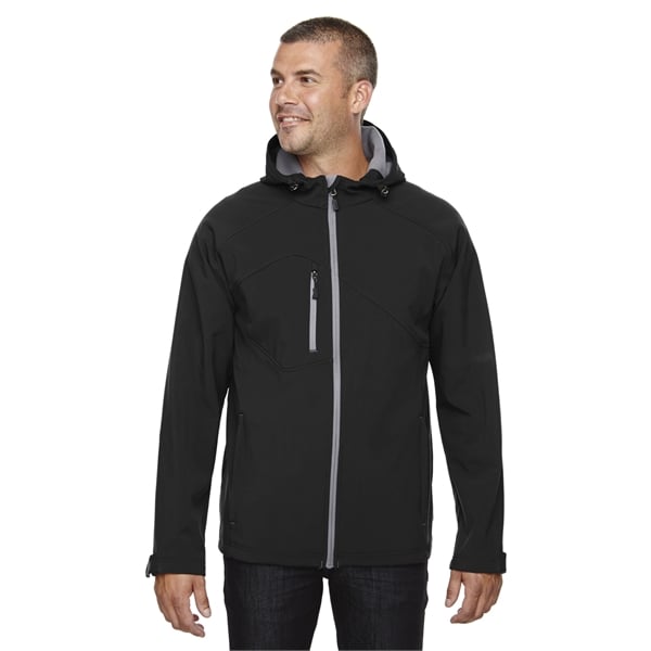 Men's Prospect Two-Layer Fleece Bonded Soft Shell Hooded ...