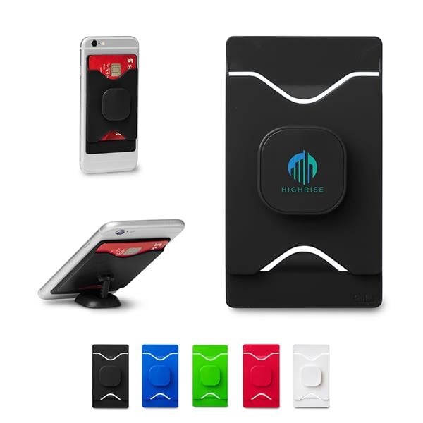 Mobile Device Card Caddy With Stand