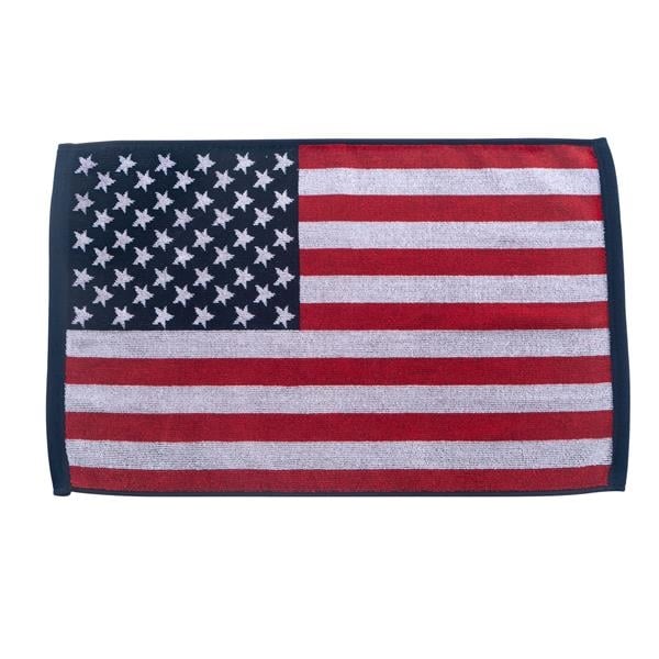 100% Cotton Jacquard Woven Golf Towel w/Carabiner