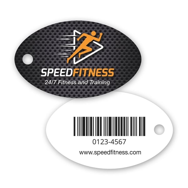 Plastic Oval Keytag