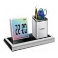 LED Clock And Pencil Cup