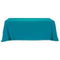 Flat Poly/Cotton 3-sided Table Cover - fits 8' table