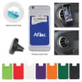 Silicone Magnetic Auto Air Vent Phone Wallet WITH CUSTOM BOX