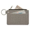 Heathered Card Wallet With Key Ring