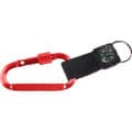 Carabiner with Secured Screw and Compass