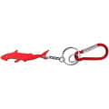 Shark shape keychain with carabiner