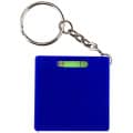 Square tape measure with level key chain