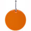 Round Shaped Safety Reflector Zipper Pull w/ Metal Clasp