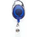 Oval shape retractable badge holder with carabiner clip