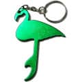 Flamingo shape bottle opener keychain