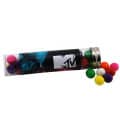 Gumballs in a 6 " Plastic Tube with Metal Cap
