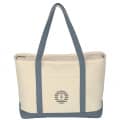 Large Heavy Cotton Canvas Boat Tote Bag