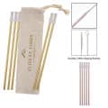 5- Pack Park Avenue Stainless Straw Kit with Cotton Pouch