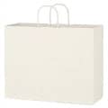 Kraft Paper White Shopping Bag - 16" x 12-1/2"