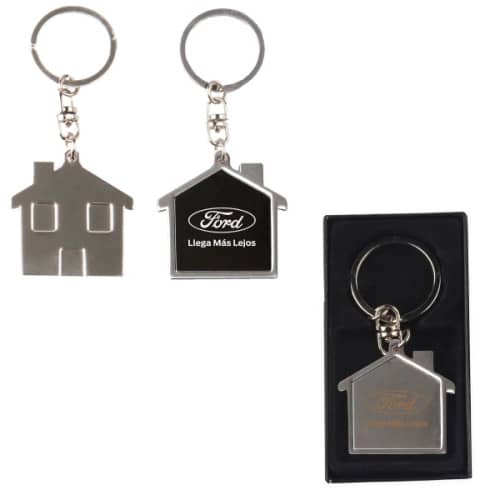 Chrome metal key holder with Gift Case