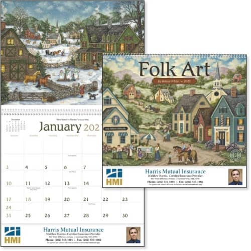 Folk Art 2023 Calendar  EverythingBranded Canada