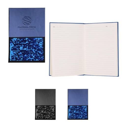 Hard Cover Sequin Pocket Journal