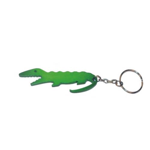 Alligator bottle opener keychain