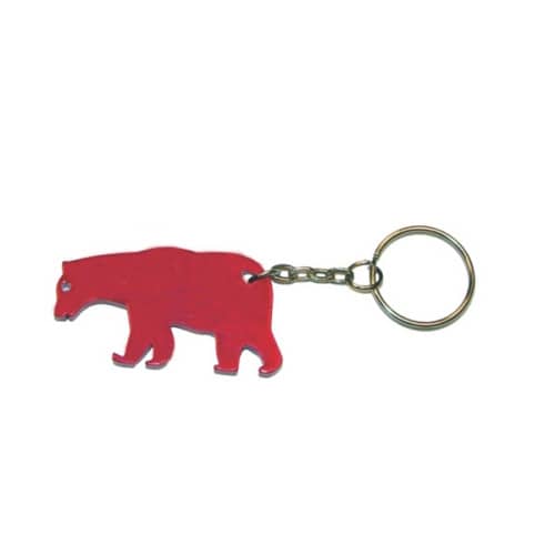 Bear shape bottle opener keychain