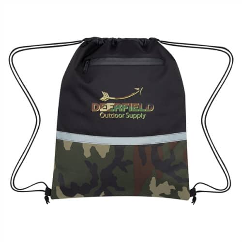 Camo Accent Drawstring Sports Pack