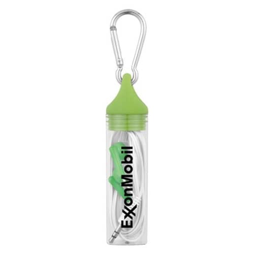 Earbuds In Case With Carabiner