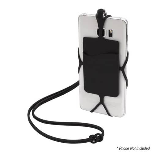 Silicone Lanyard with Phone Holder & Wallet