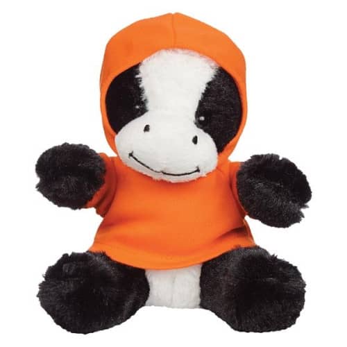6" Plush Cuddly Cow With Shirt