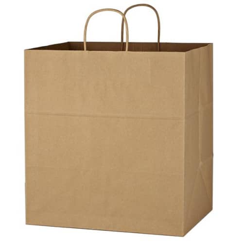 Kraft Paper Brown Shopping Bag - 14" x 15"
