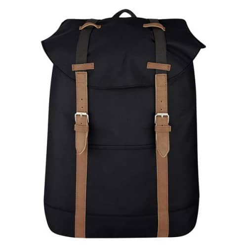 Flap Drawstring Backpack