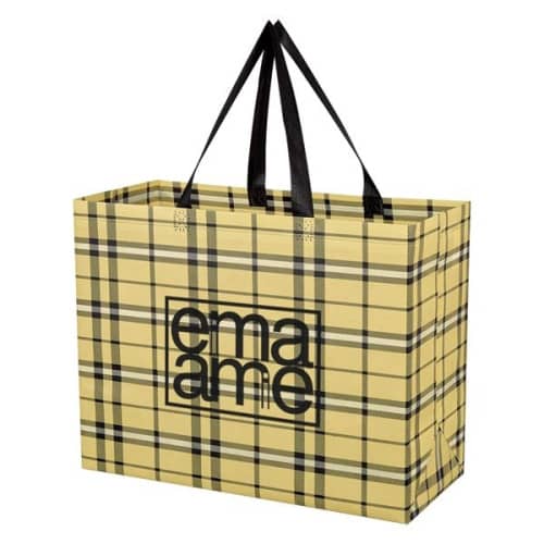 Soho Tartan Laminated Non-Woven Shopper Bag