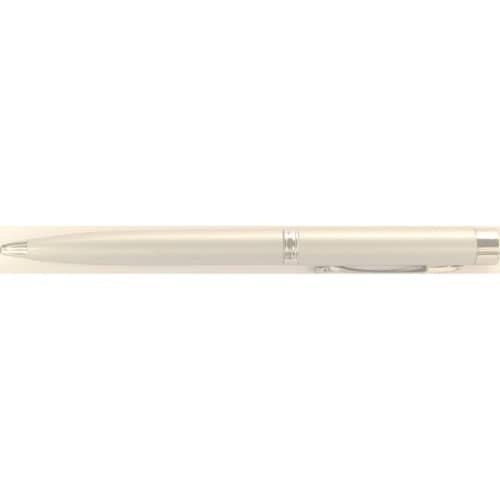 Twist action pen with laser pointer and flashlight