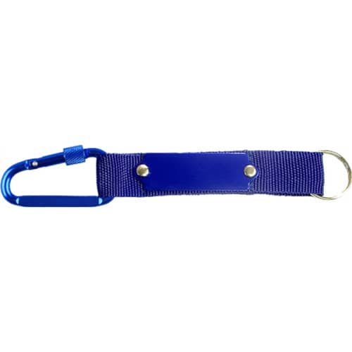 Carabiner with Secured Screw and Metal Plate
