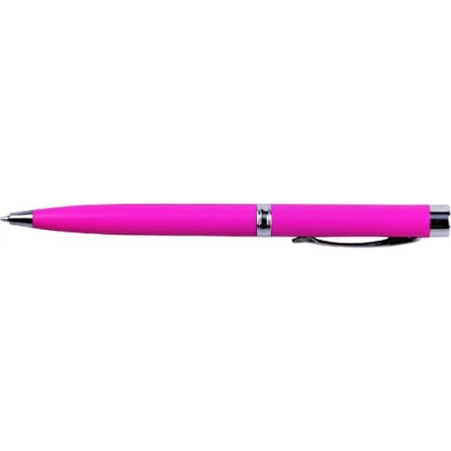Twist action pen with laser pointer and flashlight