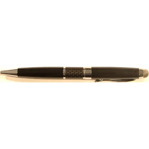 Executive High Carbon Fiber Brass Stylus Pen w/ Gift Case