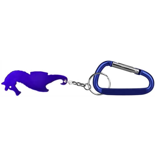Seahorse shape bottle opener keychain