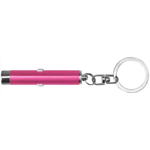 Dual function laser pointer and LED flashlight  keychain