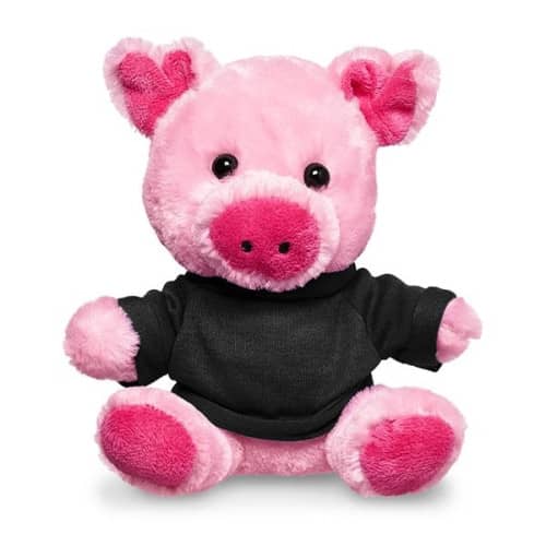 7" Plush Pig with T-Shirt