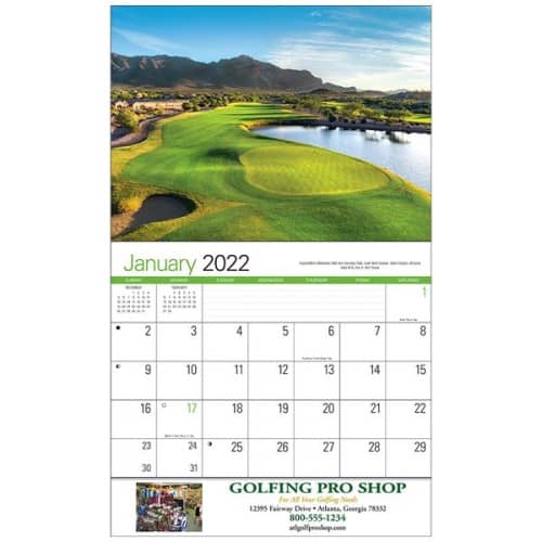 Golf Wall Appointment Calendar