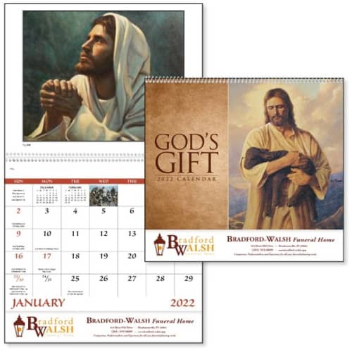 Spiral God's Gift Calendar with Funeral Pre-Planning Form