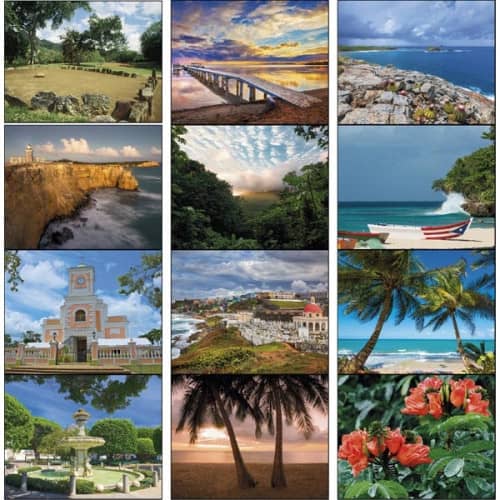 Stapled Puerto Rico Scenic 2023 Appointment Calendar