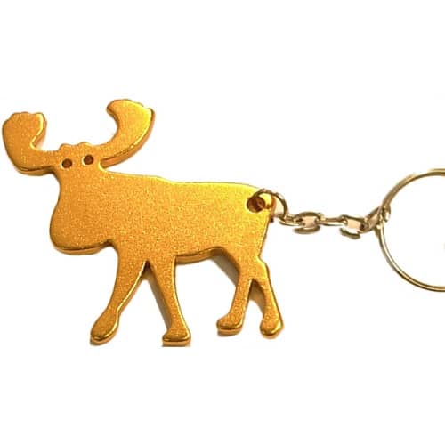 Elk shape bottle opener key chain