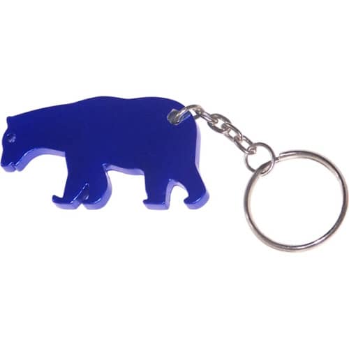 Bear shape bottle opener keychain