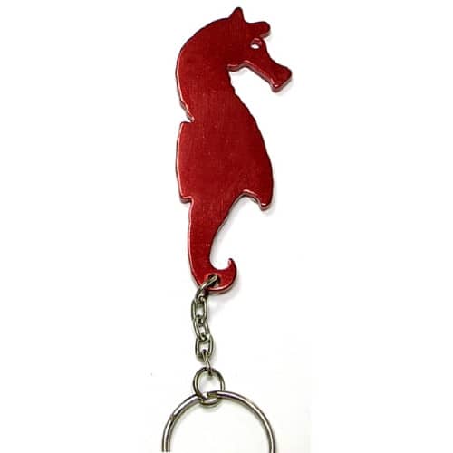 Sea horse shape bottle opener keychain