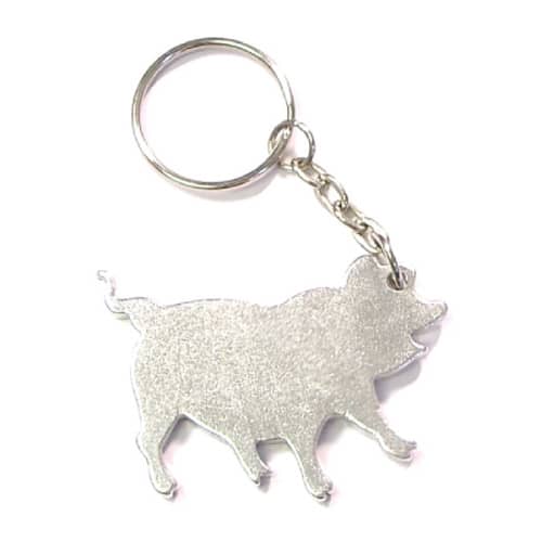Pig shape bottle opener key chain