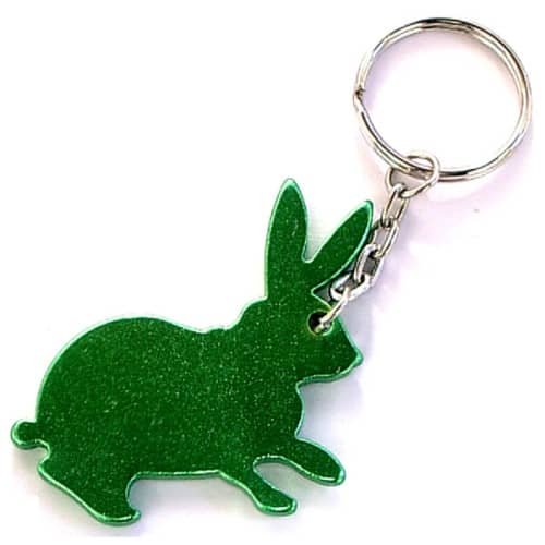 Rabbit shape bottle opener key chain