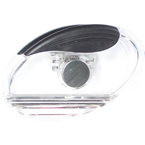 Jumbo size oval magnetic memo clip holder