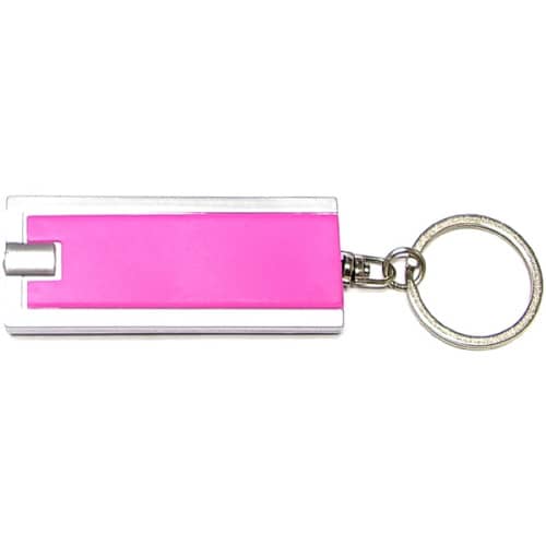 Super bright LED flashlight  swivel keychain