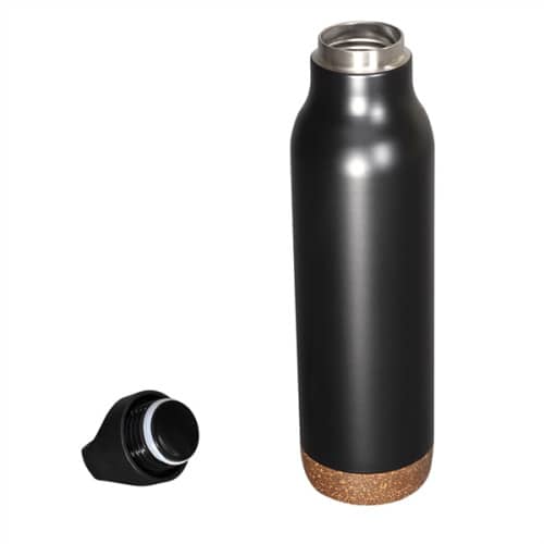 20 oz. Double-Wall Vacuum Bottle with Cork Base